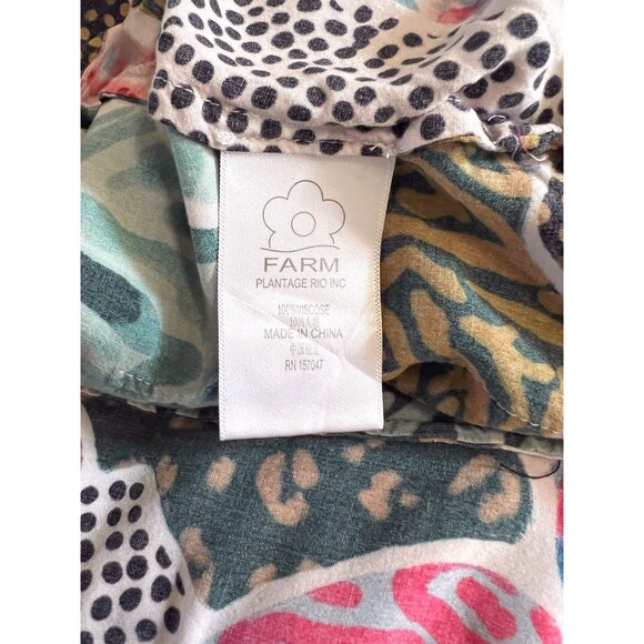 FARM Rio Multicolor Abstract Print Cropped Jumpsuit - Picture 10 of 12